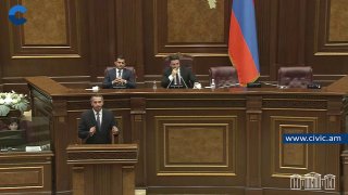 Заседание парламента Армении 8-го созыва в Ереване