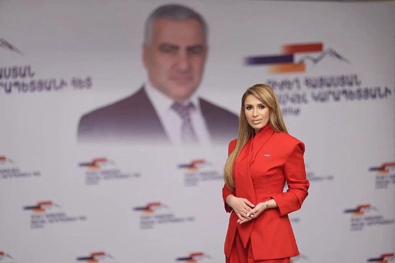 Гоар Мелоян, кандидат от блока «Сильная Армения» в Чаренцаване