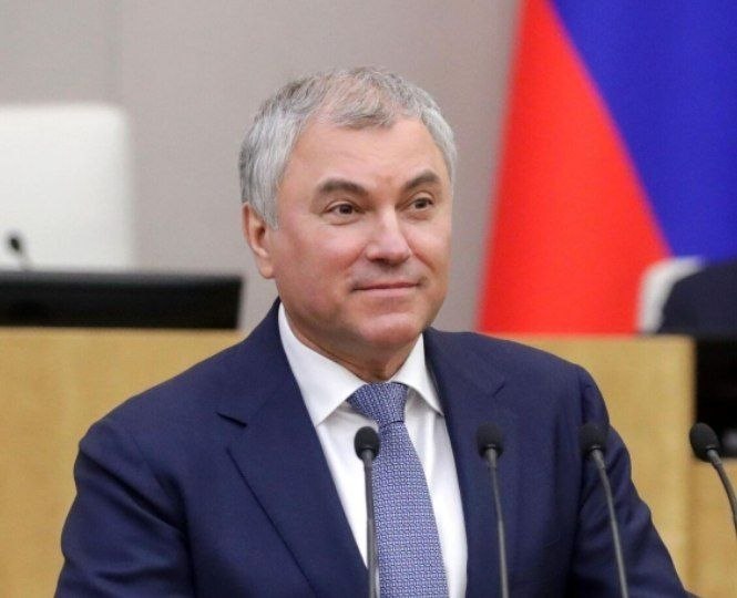 Вячеслав Володин выступает с заявлением об упреках в адрес депутатов, Чаренцаван