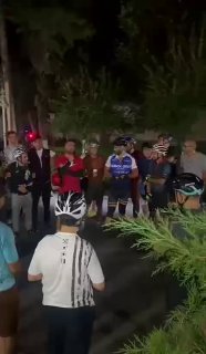 Никол Пашинян на велопробеге в Чаренцаване