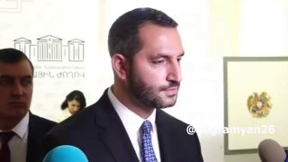 Рубен Рубинян, спикер НС Армении, отвечает на вопросы журналистов