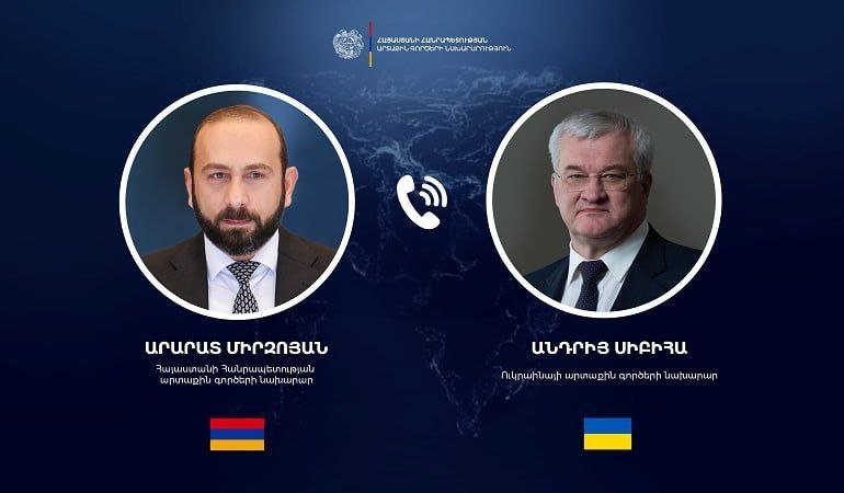 Глава МИД Армении Мирзоян обсудил с украинским коллегой Сибигой двусторонние отношения