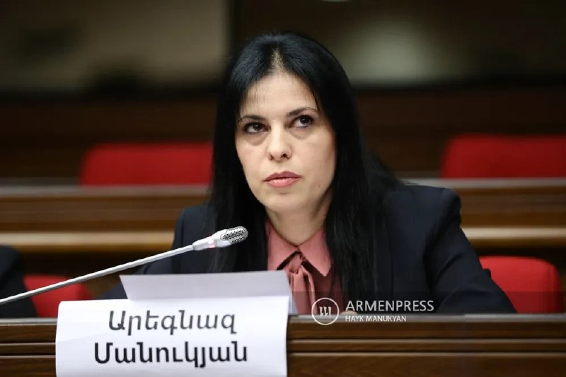 Арегназ Манукян, член правления партии «Мать Армения», арестована в Чаренцаване